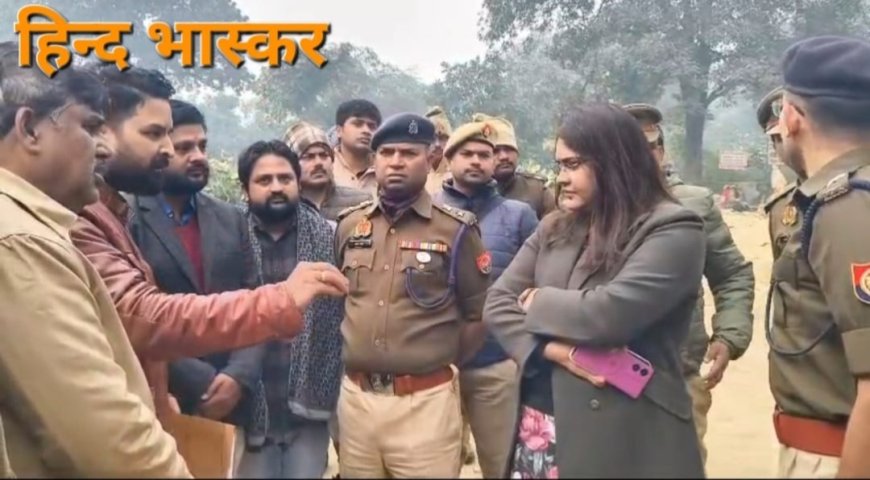 भूमाफियाओं द्वारा कर्बला की जमीन कब्जा करने की कोशिश,तनाव के बाद 4 थानों की पुलिस बल तैनात