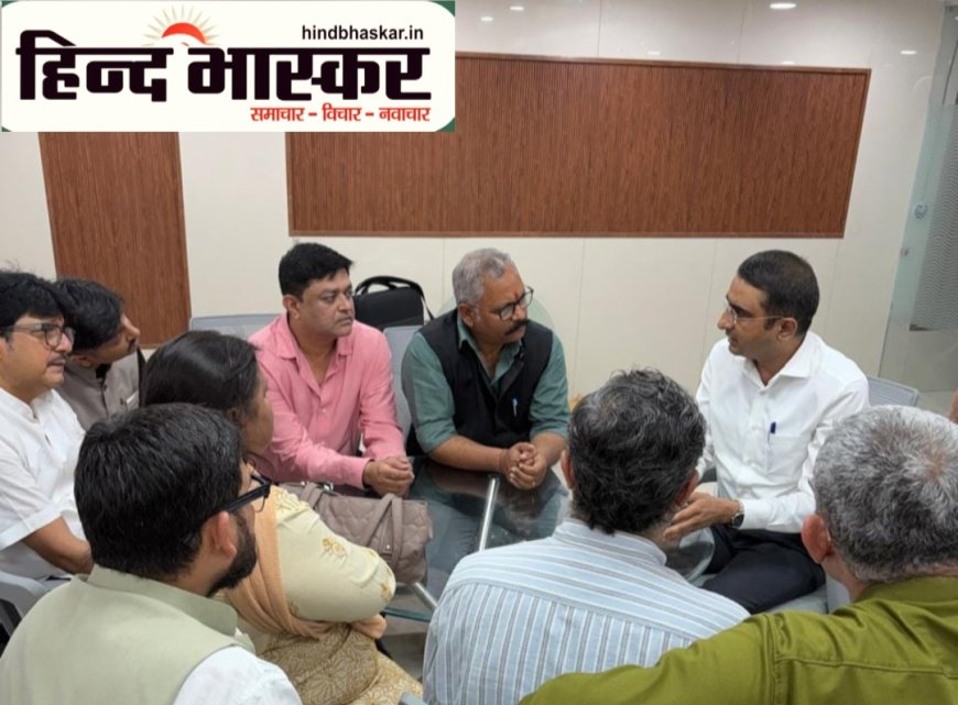 भारत सिंह के नेतृत्व में सूचना निदेशक से मिला उत्तर प्रदेश राज्य संवाददाता समिति
