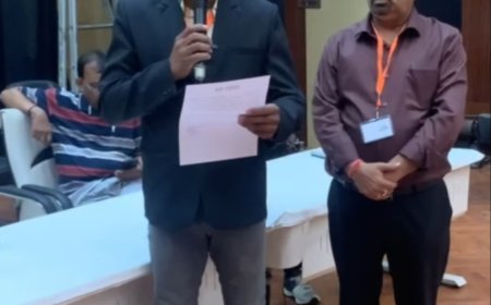 पत्रकारिता के आदर्शों को समर्पित भव्य शपथ ग्रहण समारोह में नव निर्वाचित पदाधिकारियों ने निष्पक्षता व जनसेवा की शपथ ली