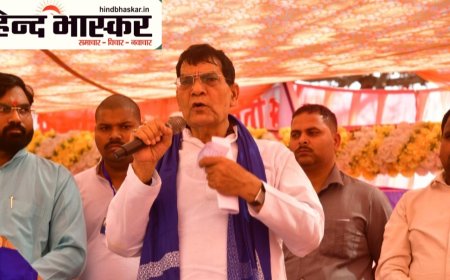 भीमराव अंबेडकर जयंती पर मंत्री ए.के. शर्मा का मऊ दौरा,दी भावभीनी श्रद्धांजलि