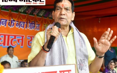 मधुबन नगर पंचायत कार्यालय का मंत्री ए के शर्मा ने किया उद्घाटन