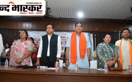 मंत्री ए के शर्मा का भदोही दौरा,महिलाओं के अधिकारों के समर्थन में जनआक्रोश मार्च में हुए शामिल