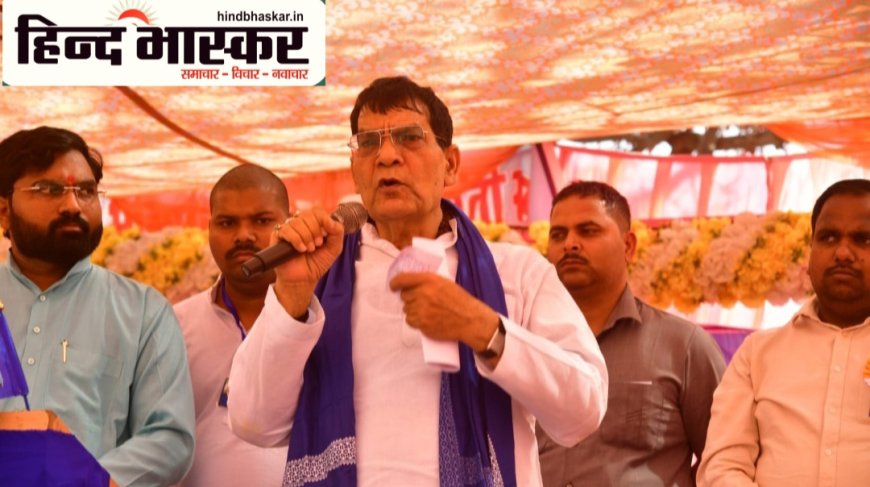 भीमराव अंबेडकर जयंती पर मंत्री ए.के. शर्मा का मऊ दौरा,दी भावभीनी श्रद्धांजलि