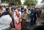 लखनऊ अग्निकांड मामले में बिल्डिंग मालिक सहित 3 गिरफ्तार ,4 अधिकारी सस्पेंड