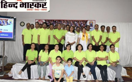 लखनऊ मंडल में 'स्वस्थ आयु के लिए योग' थीम पर मनाया गया 12वां अंतर्राष्ट्रीय योग दिवस