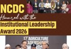 नेशनल कोऑपरेटिव डेवलपमेंट कॉरपोरेशन को मिला इंस्टीट्यूशनल लीडरशिप अवार्ड 2026, रक्षा मंत्री राजनाथ सिंह ने किया सम्मानित