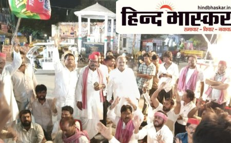अखिलेश यादव की गिरफ्तारी के विरोध में सपा का प्रदर्शन, सुशील टिबड़ेवाल और विद्यासागर यादव ने किया नेतृत्व