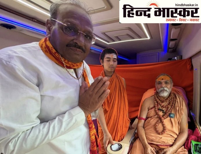 जगतगुरु शंकराचार्य स्वामी अविमुक्तेश्वरानंद सरस्वती पहुंचे सिसवा विधानसभा,सुशील टिबड़ेवाल को दिया आशीर्वाद