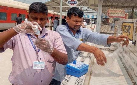 लखनऊ मंडल में शुद्ध पेयजल के लिए रेलवे का सघन अभियान, दो स्टेशनों पर पानी में क्लोरीन नहीं मिला