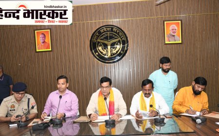 भदोही में मंत्री ए.के. शर्मा ने की विकास कार्यों की समीक्षा, जलभराव और सफाई पर दिए सख्त निर्देश
