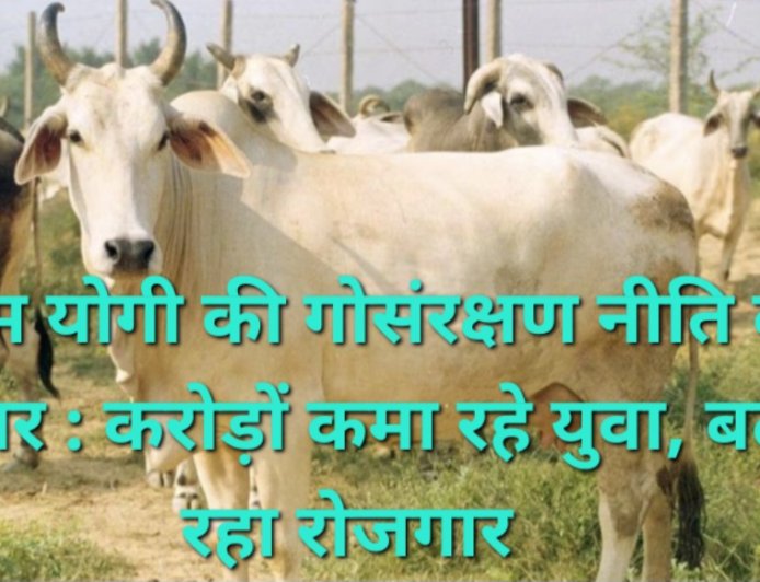 योगी की गोसंरक्षण नीति बनी रोजगार का आधार, पंचगव्य उत्पादों से युवा कर रहे करोड़ों का कारोबार