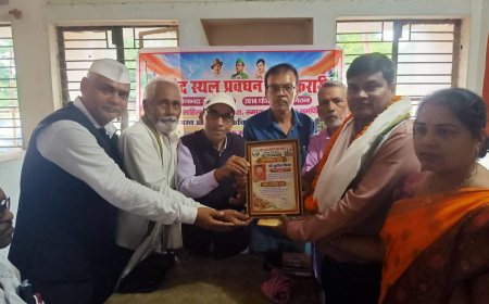 प्रभात सिंह चंदेल को सोन साहित्य रत्न व सुशील मिश्रा को मिला सोन संगीत रत्न