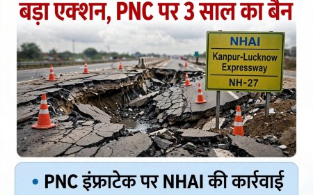 कानपुर-लखनऊ एक्सप्रेस-वे धंसने पर PNC पर 3 साल का बैन, शेयर 20% टूटकर 6 साल के लो पर