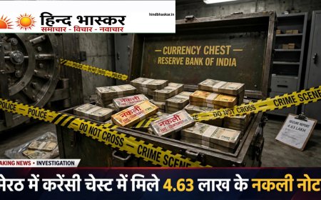 UP में नकली नोटों का खेल जारी: सहारनपुर के 17 करोड़ के बाद अब मेरठ की करेंसी चेस्ट में मिले 4.63 लाख के जाली नोट, 3 टीमें जांच में जुटी