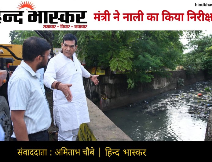 लखनऊ में बारिश के बीच सड़कों पर उतरे मंत्री ए.के. शर्मा, जलभराव वाले इलाकों का किया निरीक्षण