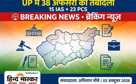UP में बड़ा प्रशासनिक फेरबदल, 15 IAS और 23 PCS समेत 38 अधिकारियों के तबादले, जौनपुर-मऊ से लेकर लखनऊ तक ADM-CDO बदले