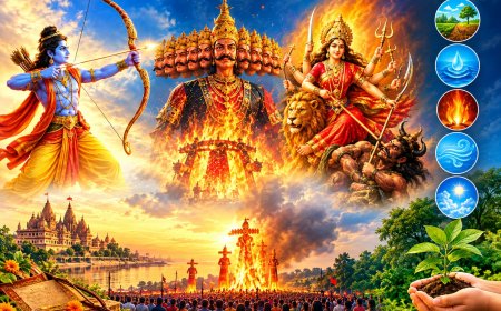 पंच तत्वों पर विजय का पर्व है विजय दशमी