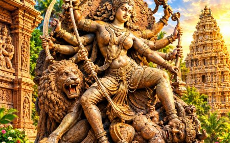 दक्षिण भारतीय मूर्तिकला में महिषमर्दिनी : पाषाण में साकार आदिशक्ति का वैभव