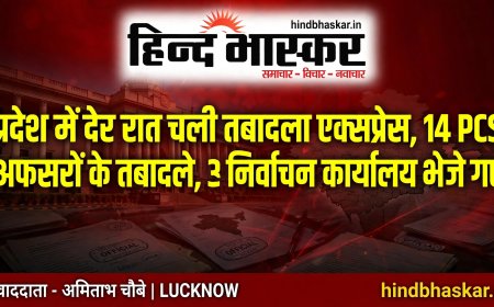 प्रदेश में देर रात चली तबादला एक्सप्रेस, 14 PCS अफसरों के तबादले, 3 अफसर निर्वाचन कार्यालय भेजे गए