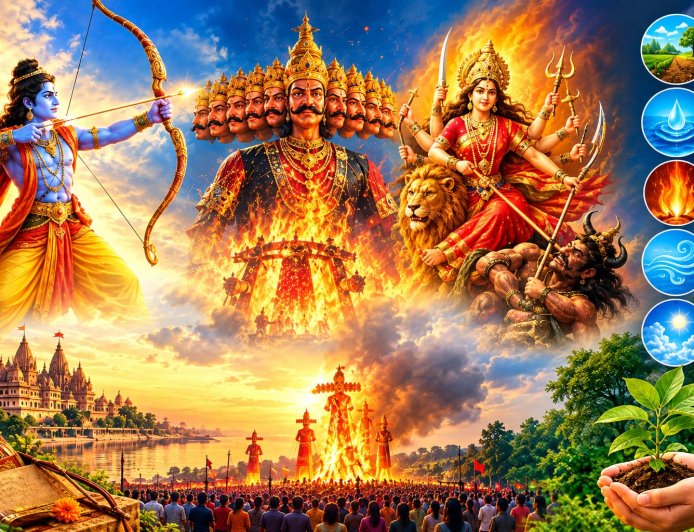पंच तत्वों पर विजय का पर्व है विजय दशमी