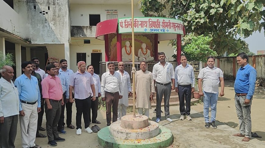 महात्मा गांधी और लाल बहादुर शास्त्री की जयंती पर विद्यालय में हुआ भव्य समारोह