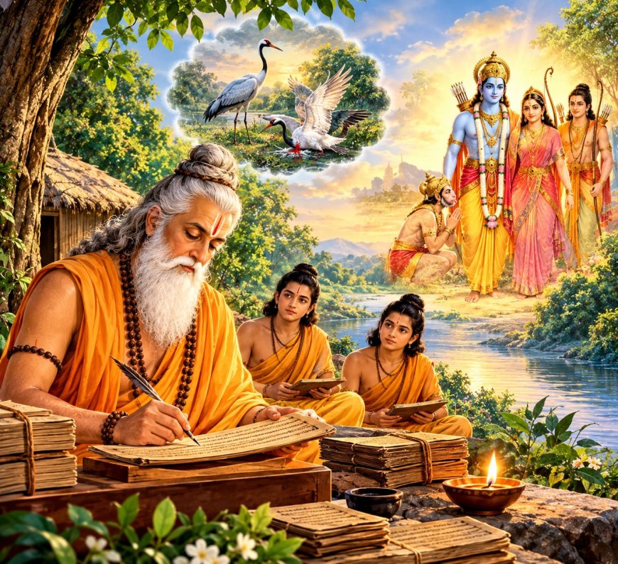 महर्षि वाल्मीकि के अंतर्मन में जागी करुणा की दिव्य चेतना